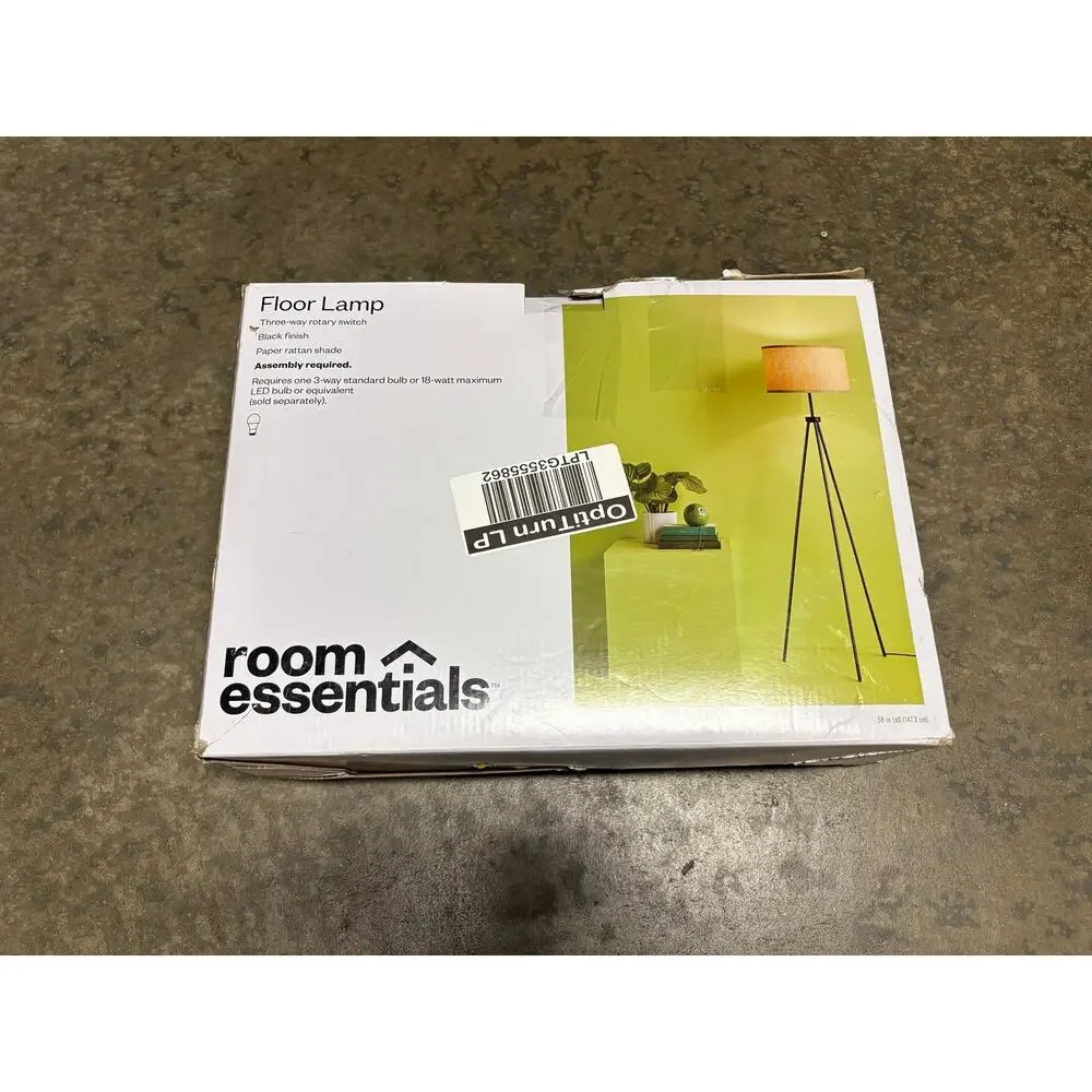 Room Essentials Three-way Rotary Switch Paper Rattan Shade